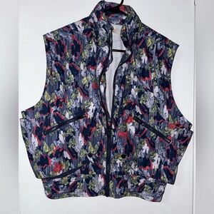 Free people Movement blue Off The Grid Supernova Floral Outfitted Vest Small